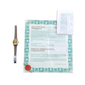 Rolex Lady-Datejust Champagne 69173 1988 (Vollständiger Satz) 15 2E0B3898 1CG 3M Langedyk Vintage Watches