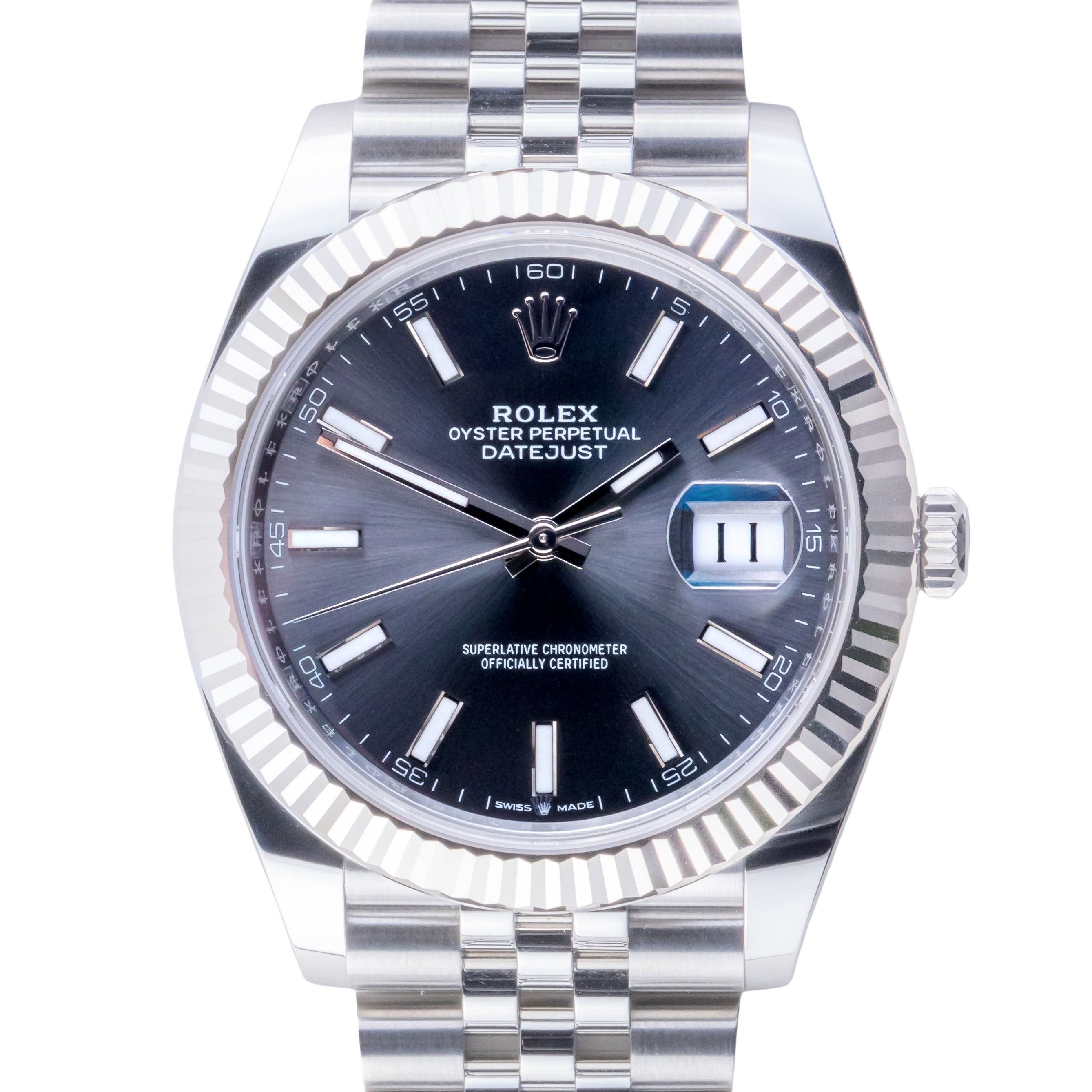 NEW Rolex Datejust 41 Rhodium 126334 2025 (Volledige Set) 3 NEW Rolex Datejust 41 Rhodium 126334 2025 (Volledige Set) - Afbeelding 3