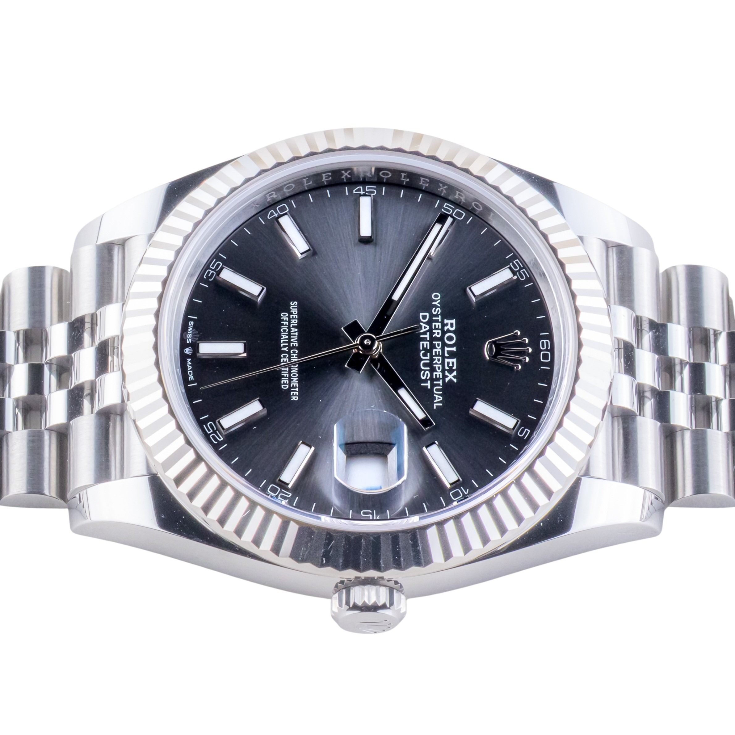 NEW Rolex Datejust 41 Rhodium 126334 2025 (Volledige Set) 6 NEW Rolex Datejust 41 Rhodium 126334 2025 (Volledige Set) - Afbeelding 6