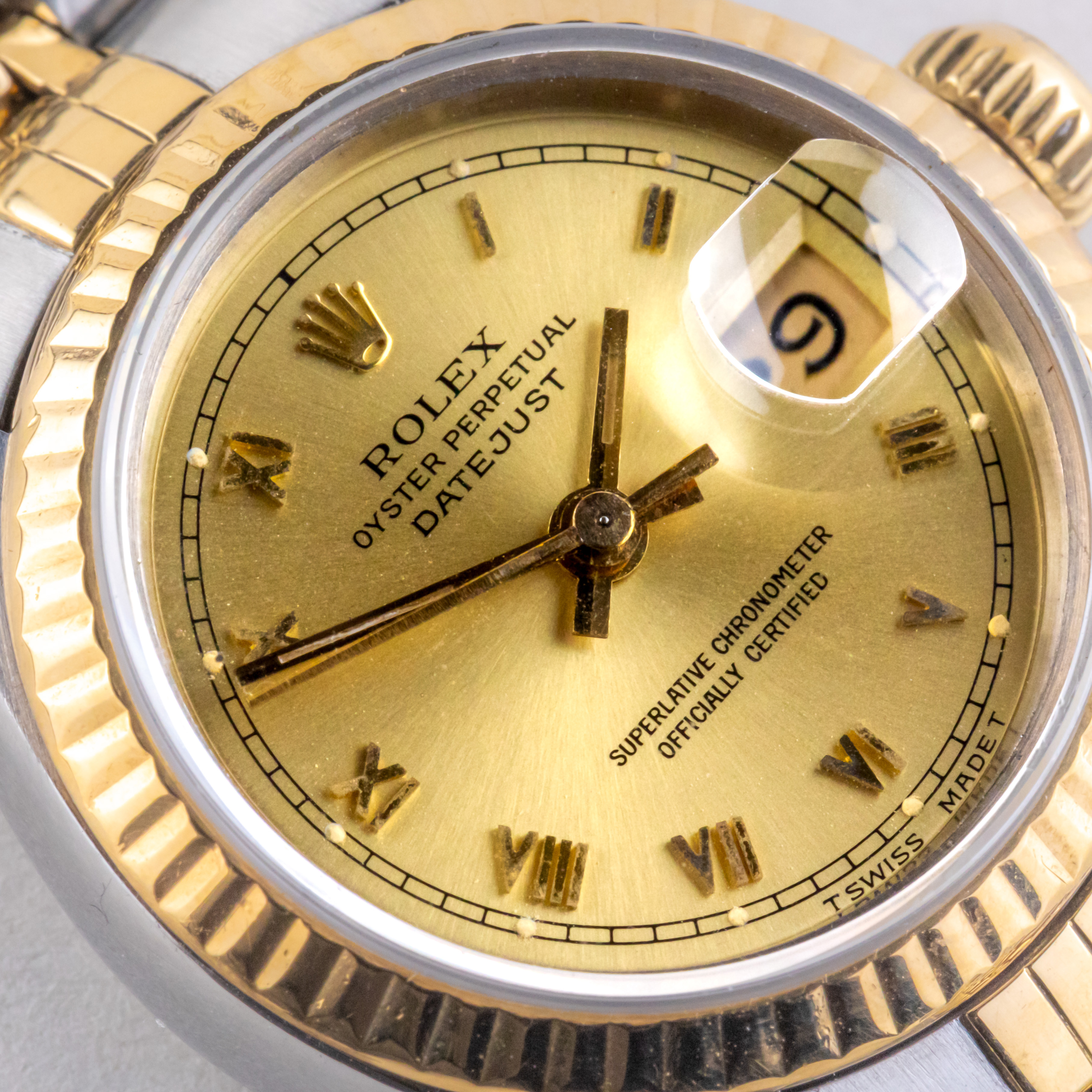 Rolex Lady-Datejust Champagne Roman 69173 1993 (Volledige Set) 2 Rolex Lady-Datejust Champagne Roman 69173 1993 (Volledige Set) - Afbeelding 2