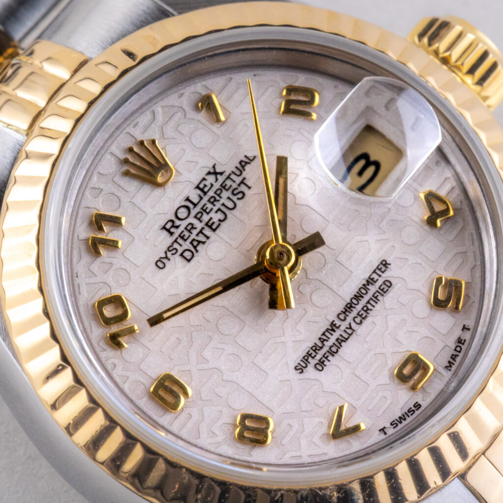 Rolex Lady-Datejust Creme Logo 69173 1996 (Vollständiger Satz) 9 2E0B4263 1CG 3M Langedyk Vintage Watches