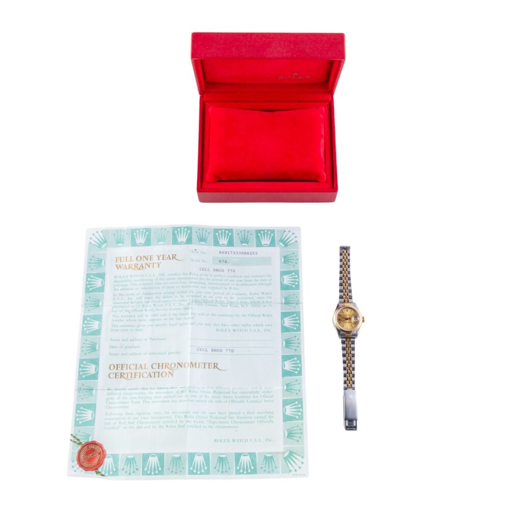 Rolex Lady-Datejust Champagne 69173 1990 (Volledige Set) 15 2E0B4347 1CG 3M Langedyk Vintage Watches