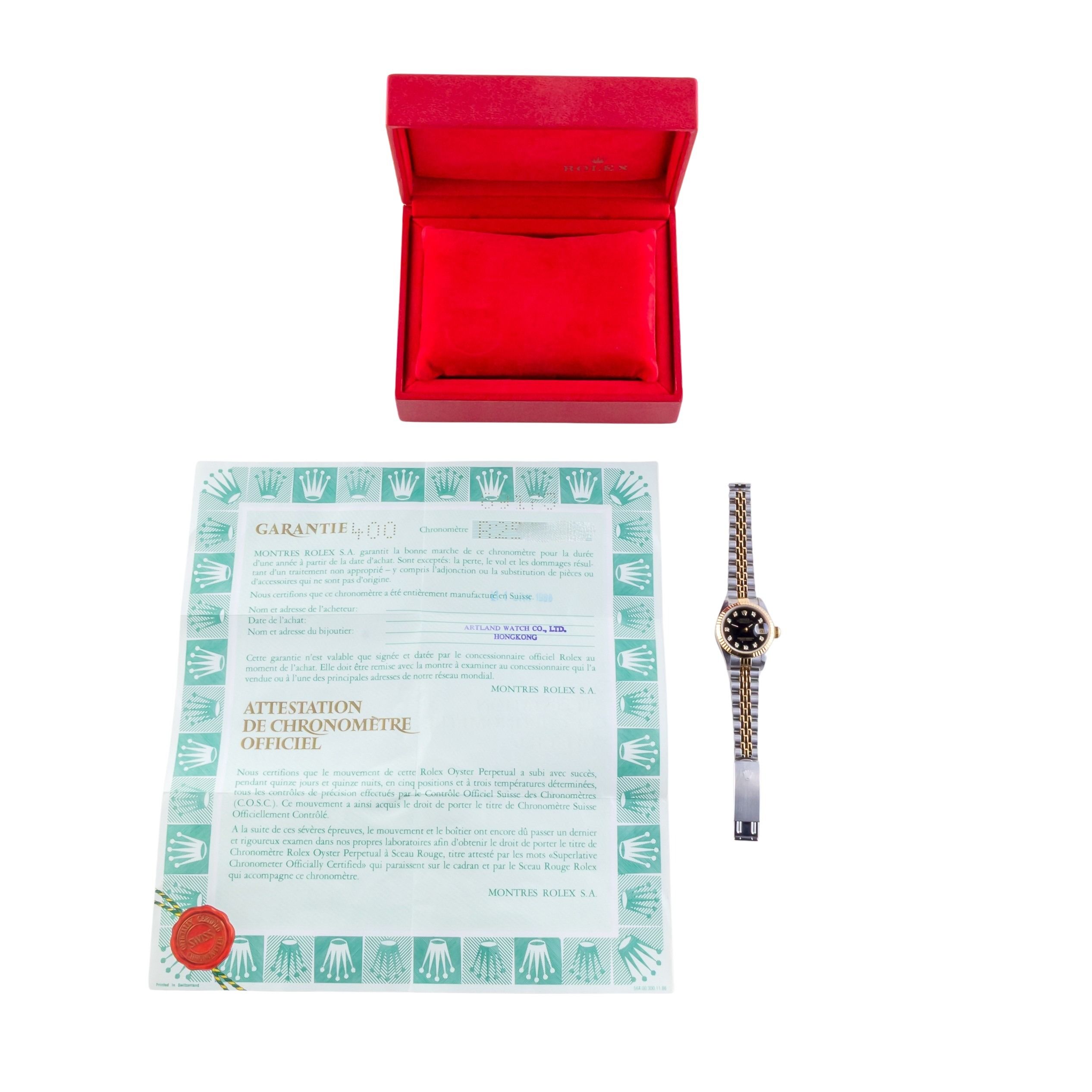 Rolex Lady-Datejust Black Diamond 69173 1988 (Full Set) 8 2E0B4351 1CG 3M