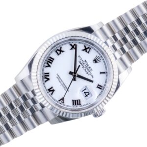 Rolex Oyster Perpetual Datejust White Roman 126234 2024 (Volledige Set)