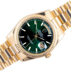 Rolex Day-Date Green 118238 2001 (Vollständiger Satz)