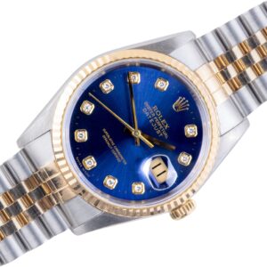Rolex Oyster Perpetual Datejust Blue Diamond 16233 1996 (Volledige Set)