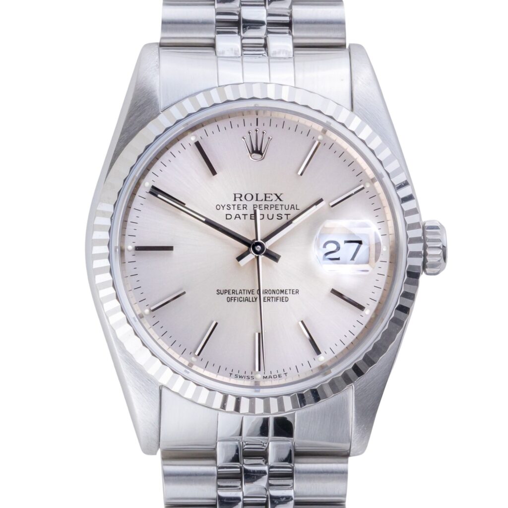 Rolex Oyster Perpetual Datejust Silver 16234 1990 (Full Set) 10 2E0B4555 1CG 3M