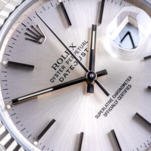 Alternative view of Rolex Oyster Perpetual Datejust Silver 16234 1990 (Full Set)