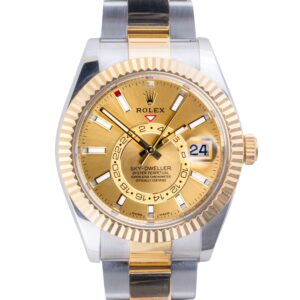 Rolex Sky-Dweller Champagne 326933 2022 (Vollständiger Satz) 10 2E0B4658 1CG 3M Langedyk Vintage Watches
