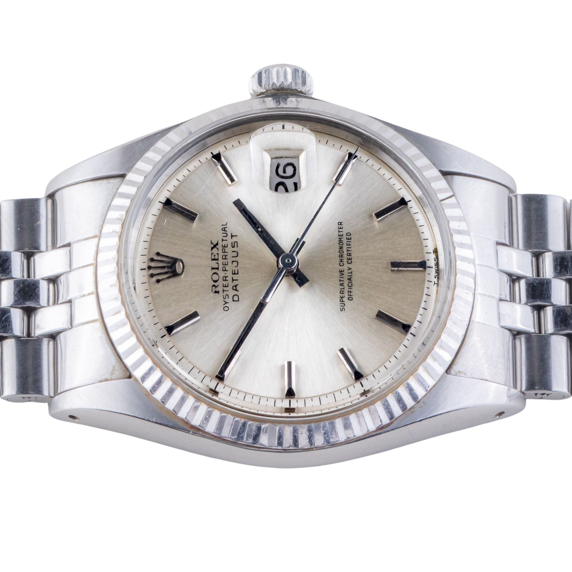Rolex Oyster Perpetual Datejust Silver 1601 1970 5 Rolex Oyster Perpetual Datejust Silver 1601 1970 - Afbeelding 5