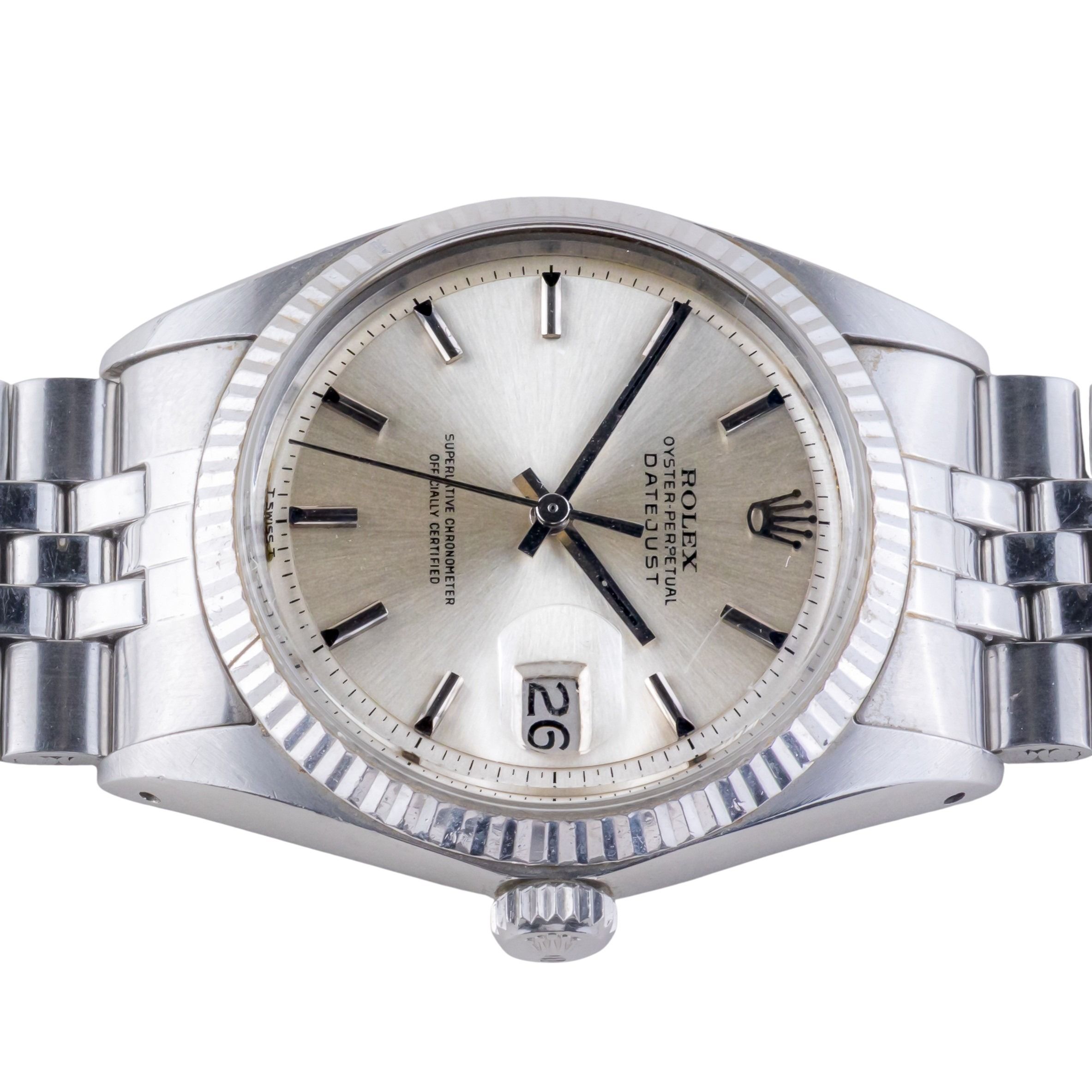 Rolex Oyster Perpetual Datejust Silver 1601 1970 6 Rolex Oyster Perpetual Datejust Silver 1601 1970 - Afbeelding 6