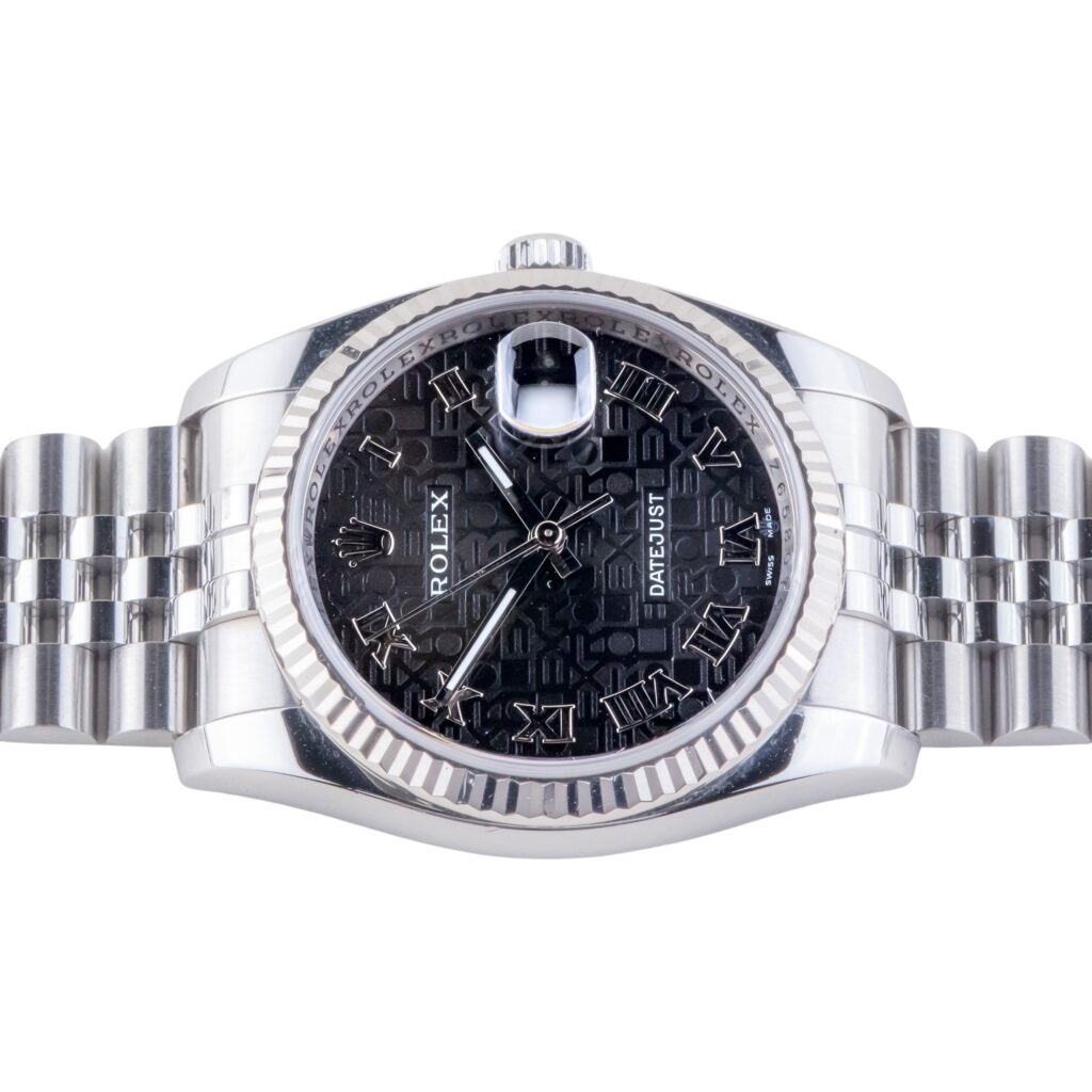 Rolex Oyster Perpetual Datejust Grey Logo 116234 2006 11 2E0B4755 1CG 3M Langedyk Vintage Watches