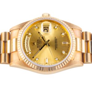 Rolex Day-Date Champagne Diamond 18238 1995 11 2E0B4784 1CG 3M Langedyk Vintage Watches