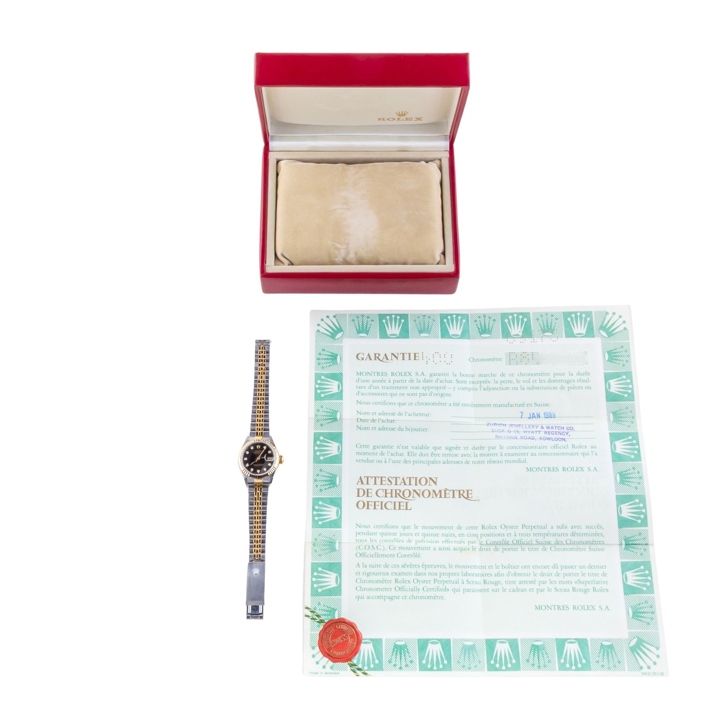 NEW Rolex Lady-Datejust Grey Diamond 69173 1988 (Vollständiger Satz) 8 NEW Rolex Lady-Datejust Grey Diamond 69173 1988 (Vollständiger Satz) – Bild 8
