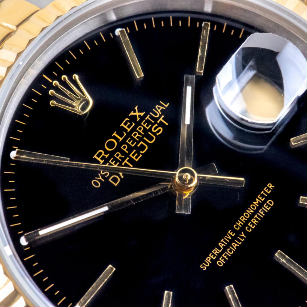 Alternative view of Rolex Oyster Perpetual Datejust Black 16233 1991 (Vollständiger Satz)