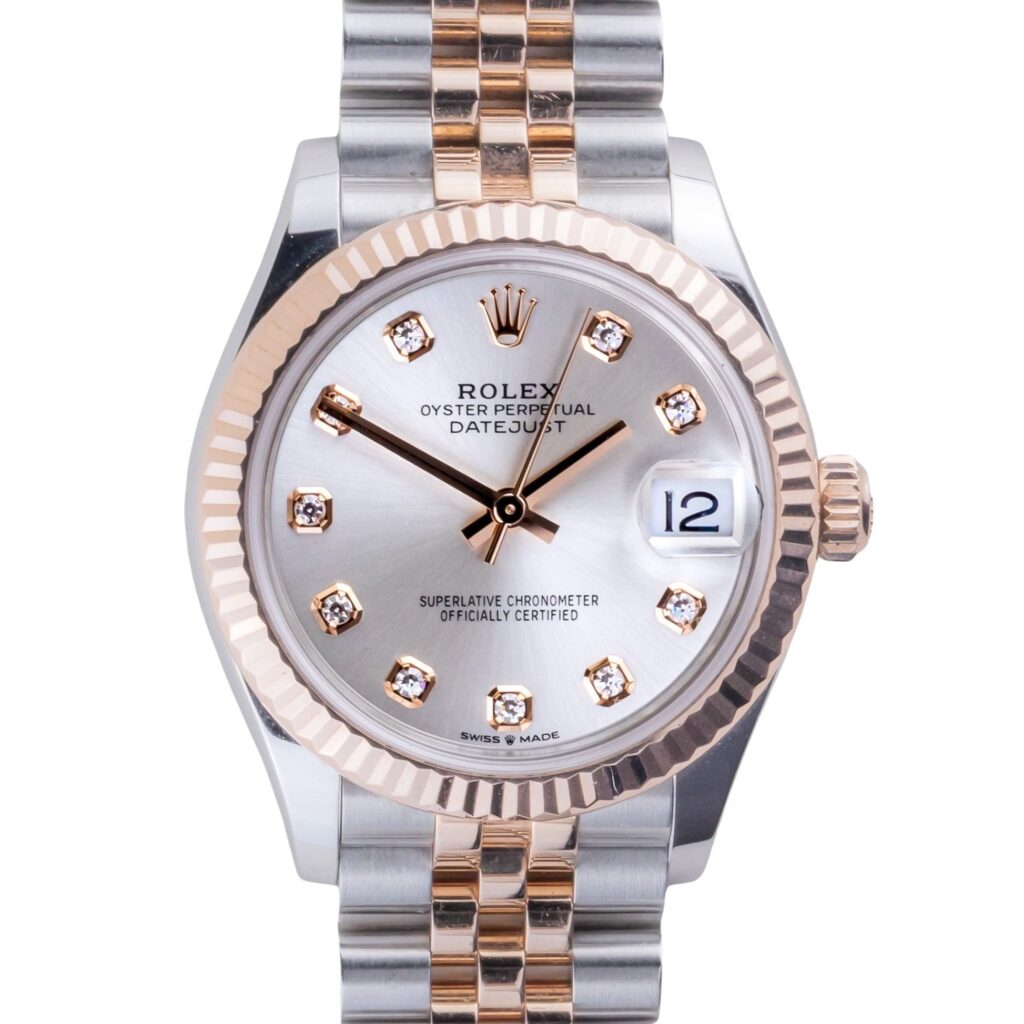 Rolex Lady-Datejust Silver Diamond 278271 2022 (Vollständiger Satz) 10 2E0B5484 1CG 3M Langedyk Vintage Watches