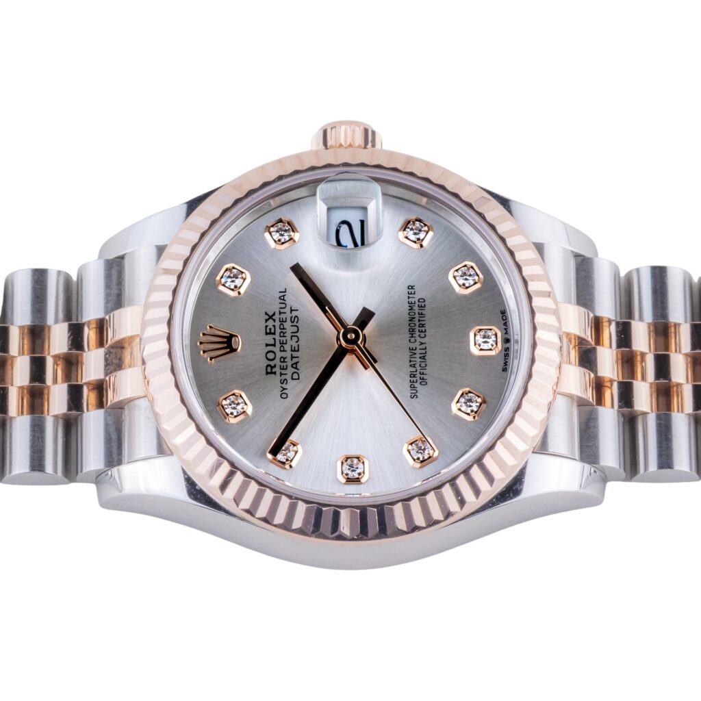 Rolex Lady-Datejust Silver Diamond 278271 2022 (Vollständiger Satz) 12 2E0B5488 1CG 3M Langedyk Vintage Watches