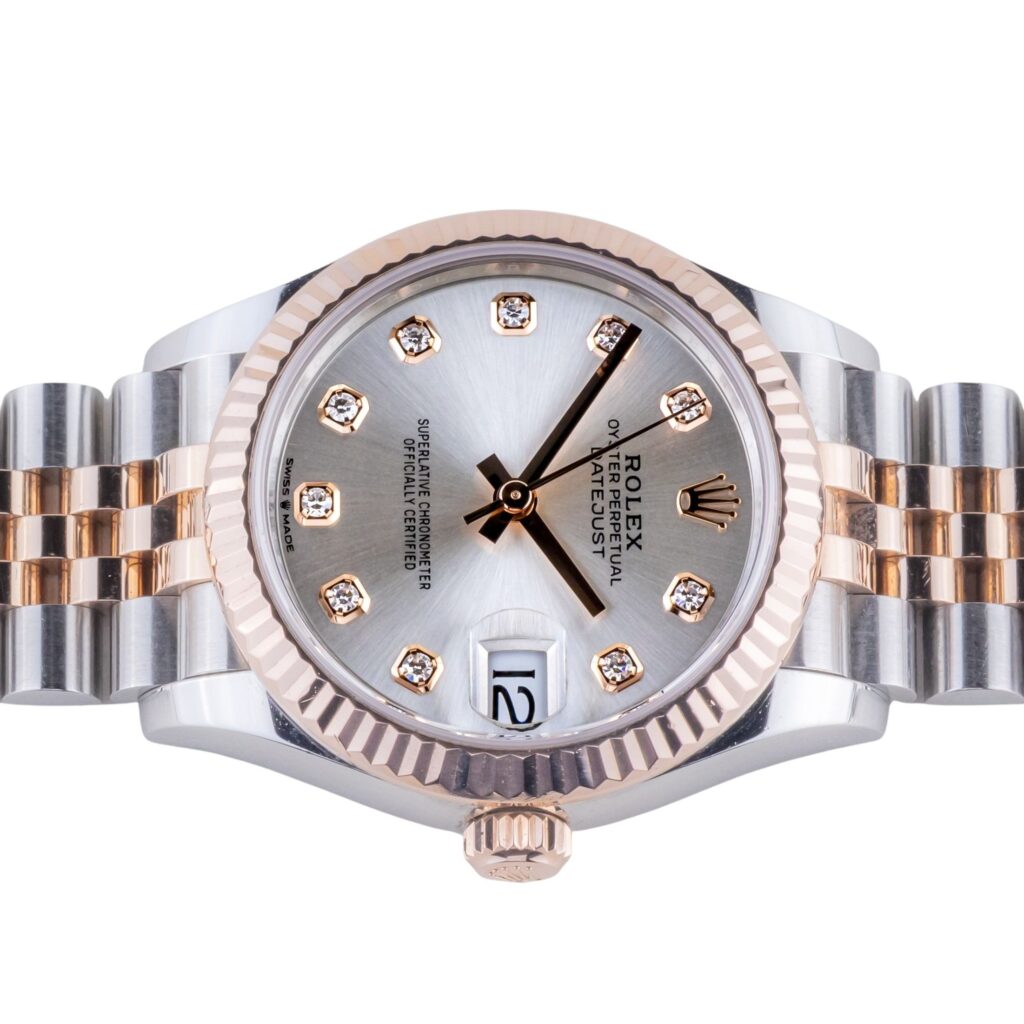 Rolex Lady-Datejust Silver Diamond 278271 2022 (Vollständiger Satz) 13 2E0B5490 1CG 3M Langedyk Vintage Watches