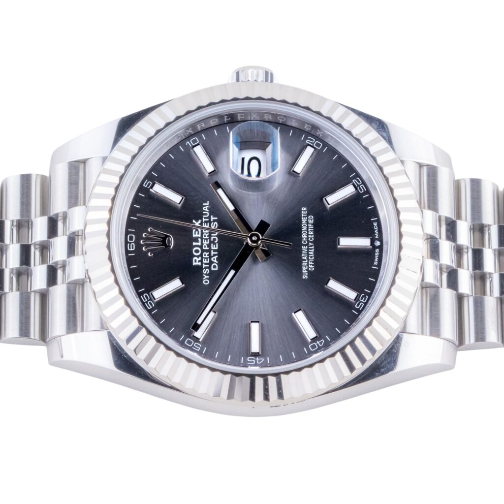 Rolex Datejust 41 Rhodium 126334 2025 (Vollständiger Satz) 12 2E0B5540 1CG 3M Langedyk Vintage Watches