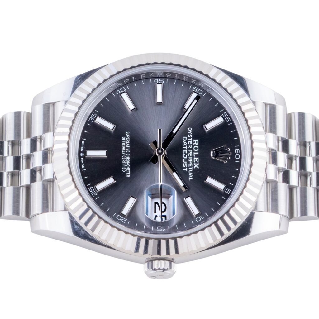 Rolex Datejust 41 Rhodium 126334 2025 (Vollständiger Satz) 13 2E0B5543 1CG 3M Langedyk Vintage Watches