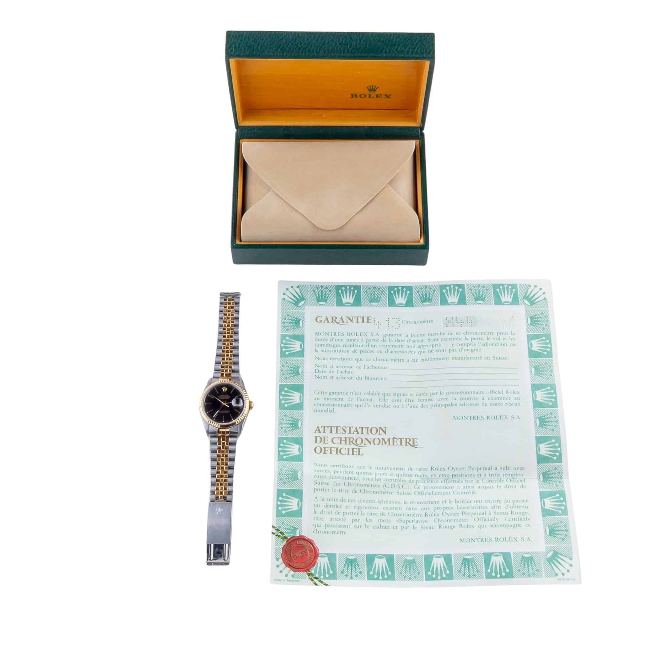 Rolex Oyster Perpetual Datejust Black 16233 1991 (Vollständiger Satz) 8 Rolex Oyster Perpetual Datejust Black 16233 1991 (Vollständiger Satz) – Bild 8