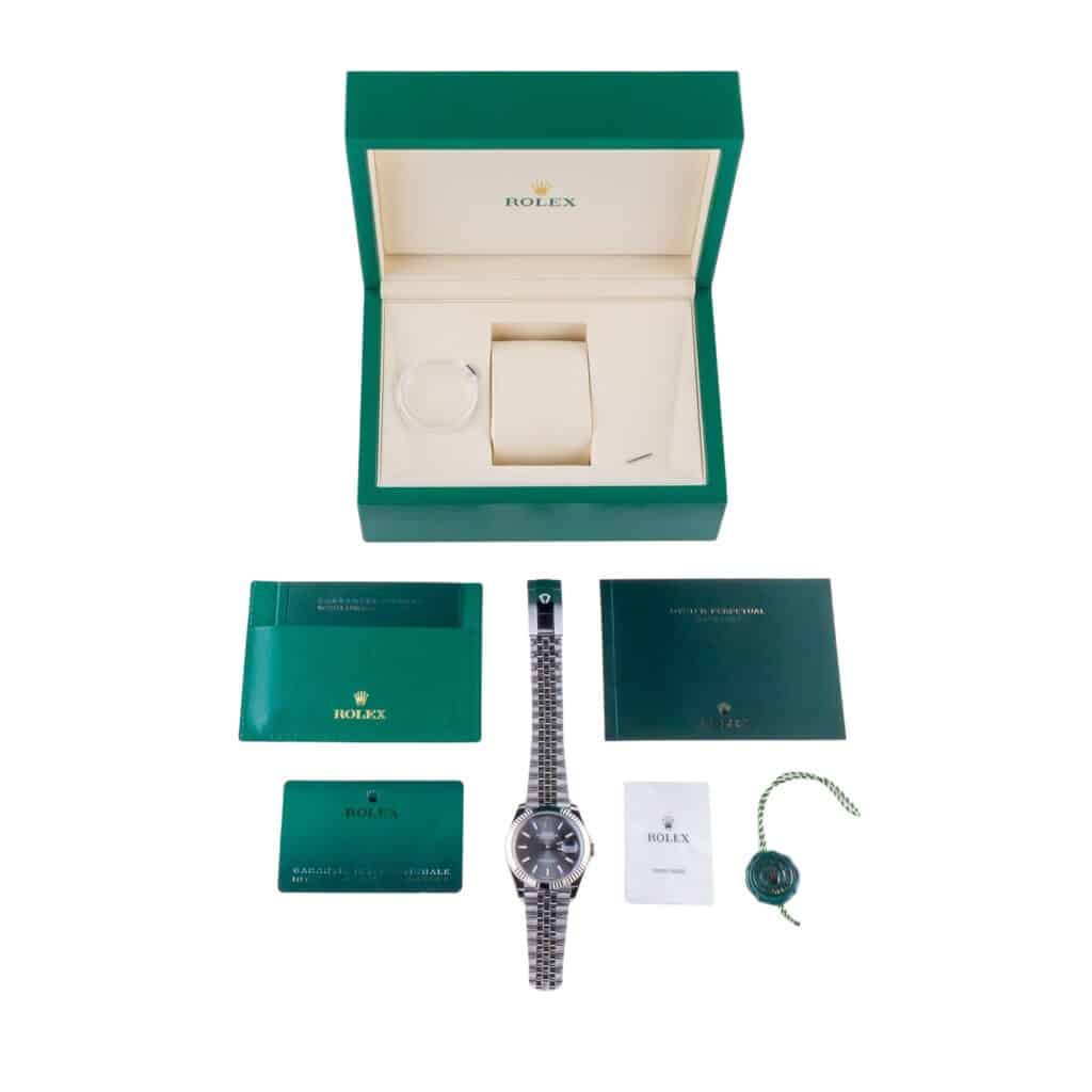 Rolex Datejust 41 Rhodium 126334 2025 (Vollständiger Satz) 15 2E0B5569 1CG 3M Langedyk Vintage Watches