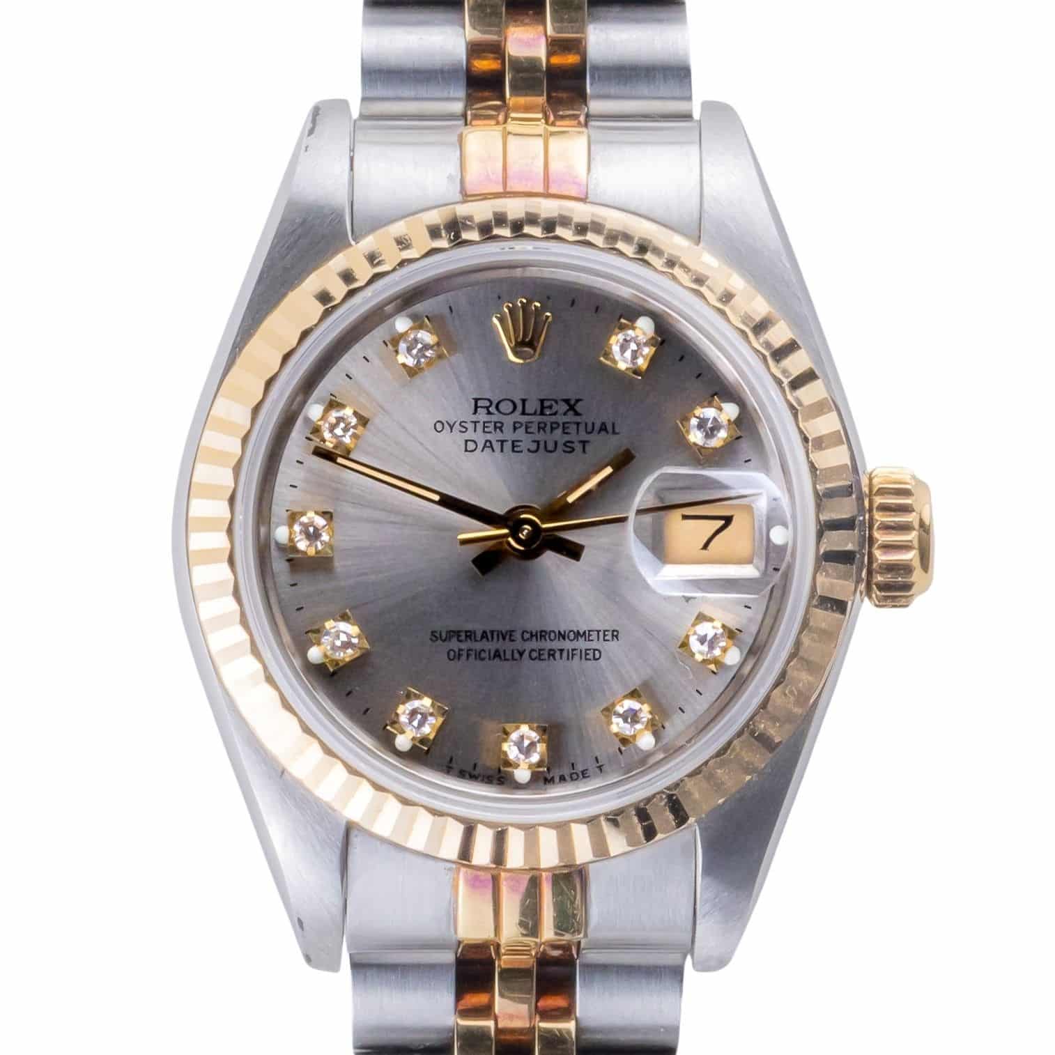 Rolex Lady-Datejust Silver Diamond 69173 1987 (Vollständiger Satz) 3 rolex-lady-datejust-69173-153