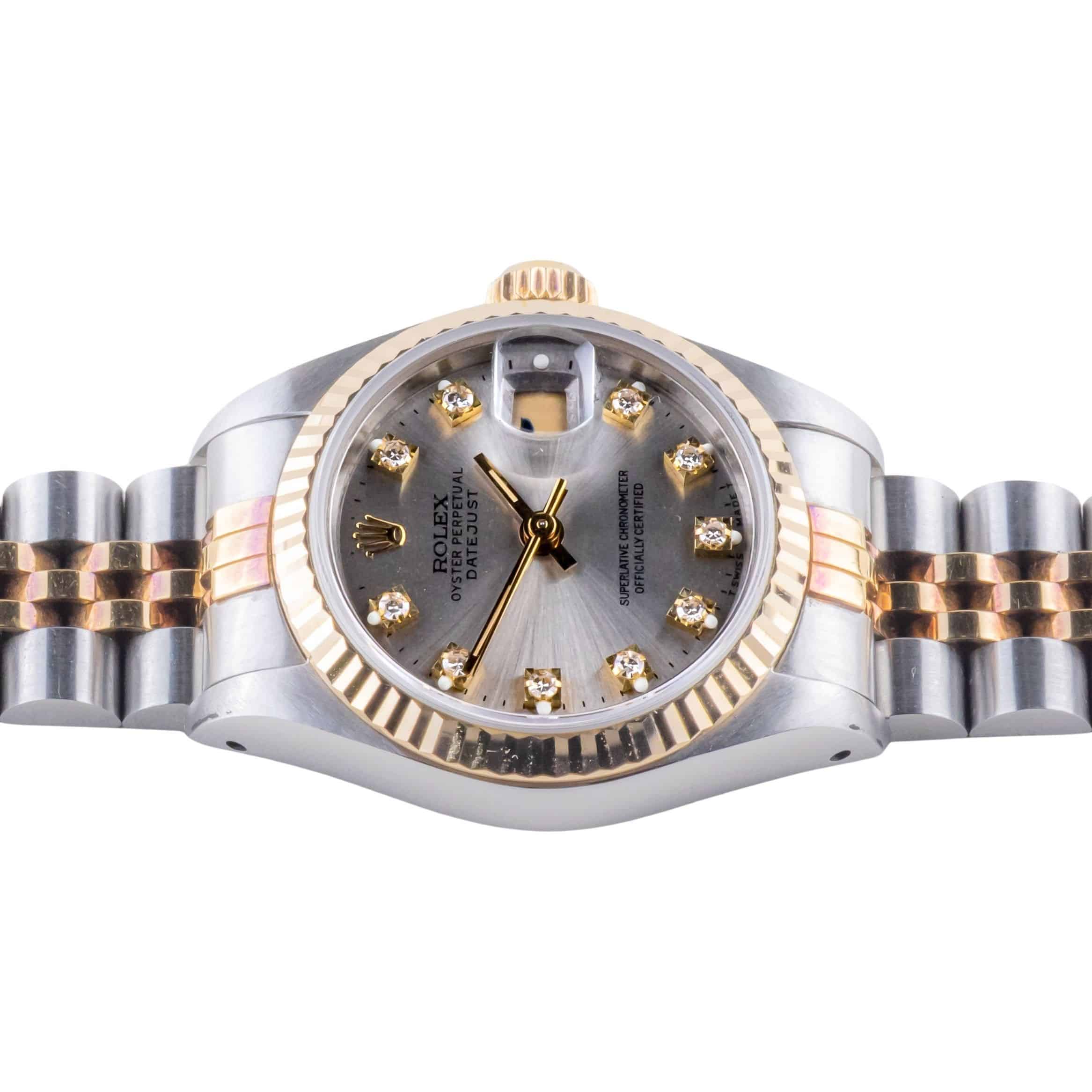 Rolex Lady-Datejust Silver Diamond 69173 1987 (Vollständiger Satz) 6 rolex-lady-datejust-69173-153