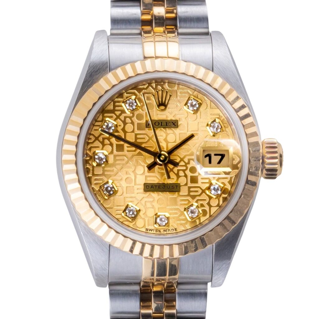 Rolex Lady-Datejust Champagne Logo Diamond 69173 1997 (Vollständiger Satz) 9 rolex-lady-datejust-69173-101