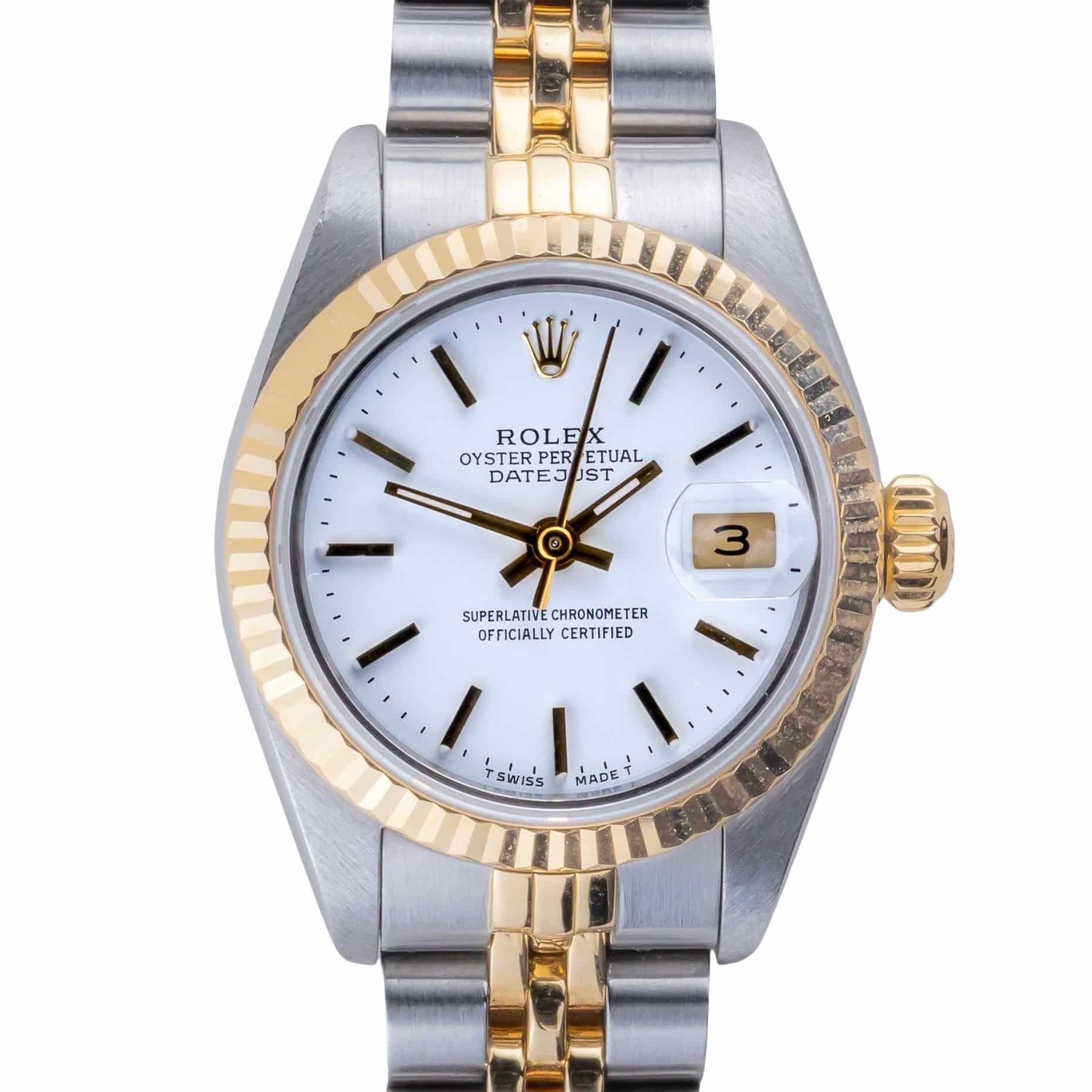 Rolex Lady-Datejust White 69173 1990 (Volledige Set) 3 Rolex Lady-Datejust White 69173 1990 (Volledige Set) - Afbeelding 3