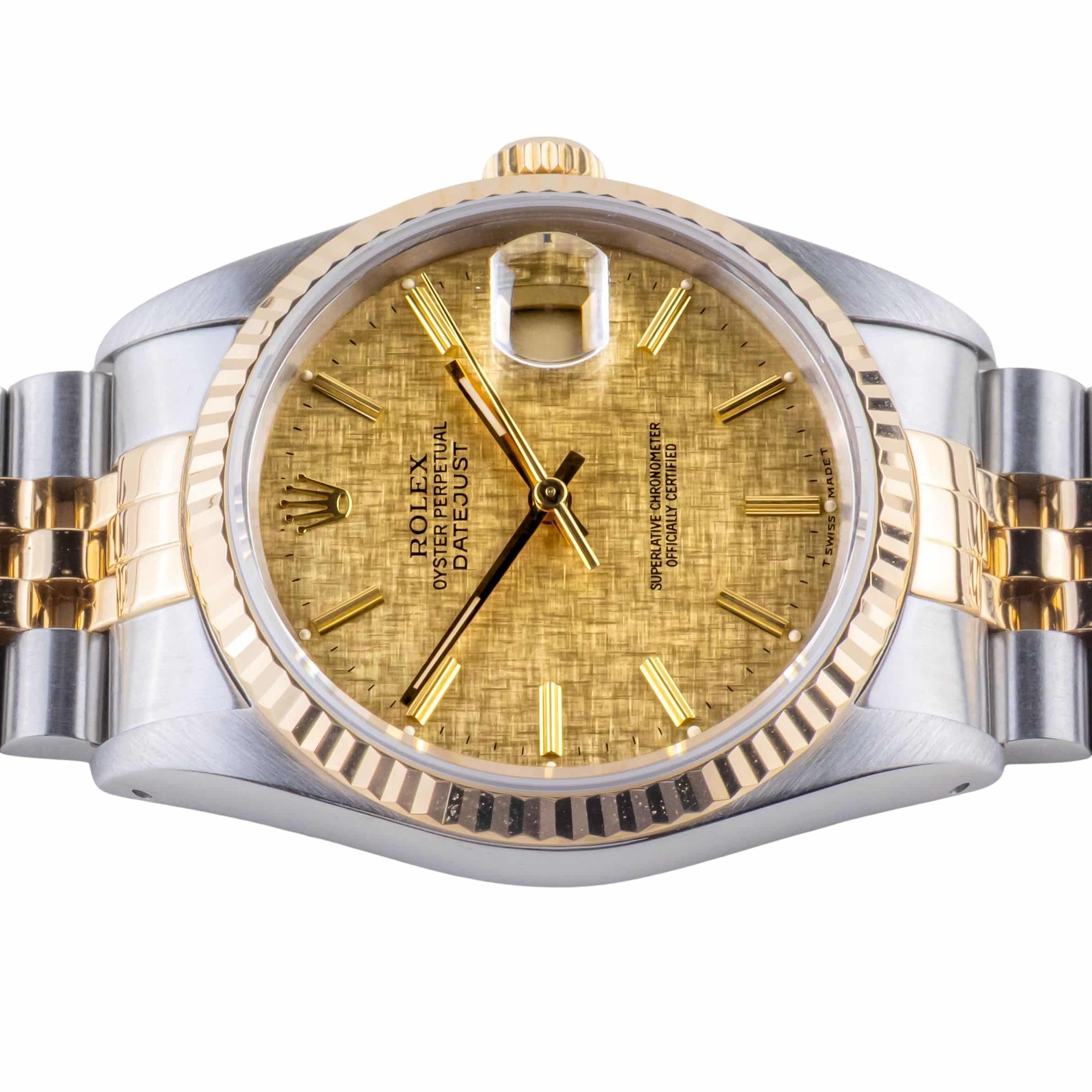 Rolex Oyster Perpetual Datejust Champagne Linen 16233 1991 (Vollständiger Satz) 5 Rolex Oyster Perpetual Datejust Champagne Linen 16233 1991 (Vollständiger Satz) – Bild 5