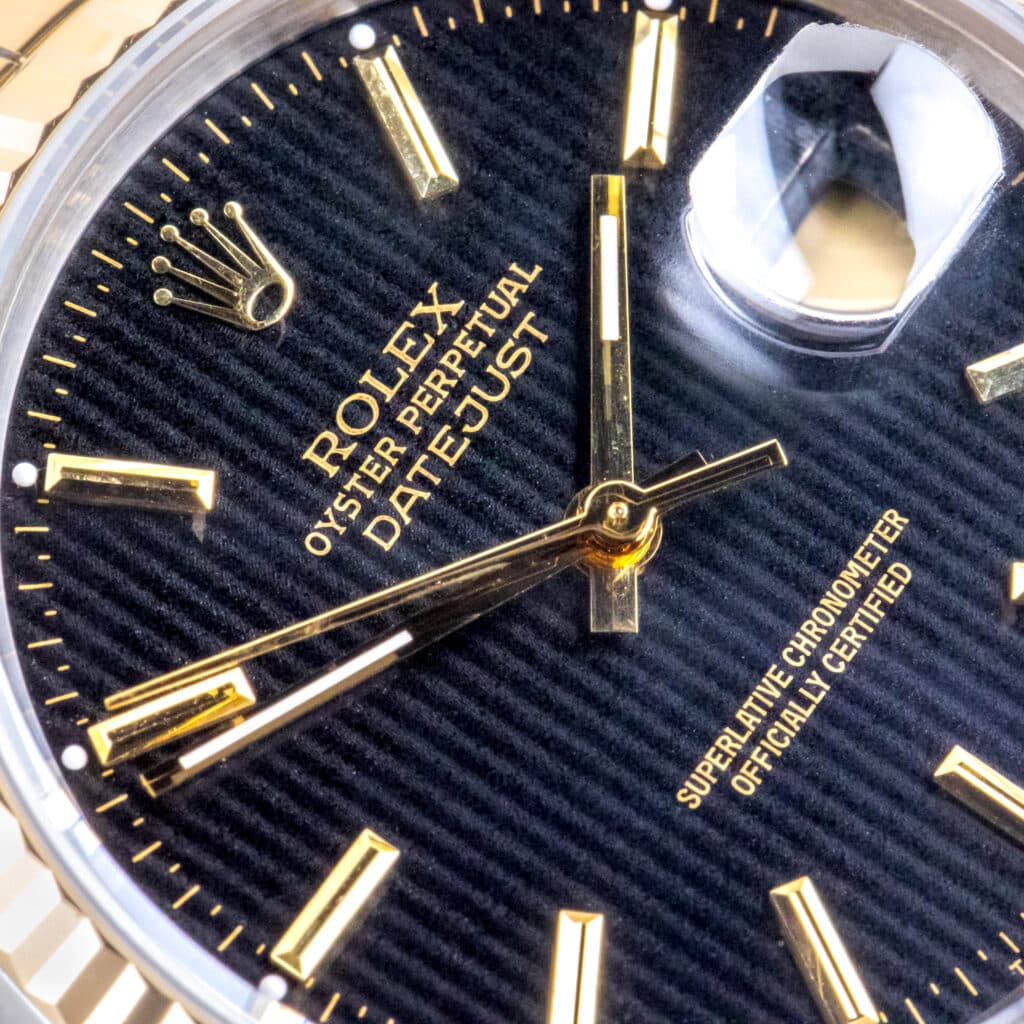 Alternative view of Rolex Oyster Perpetual Datejust Tapestry 16233 1993 (Volledige Set)