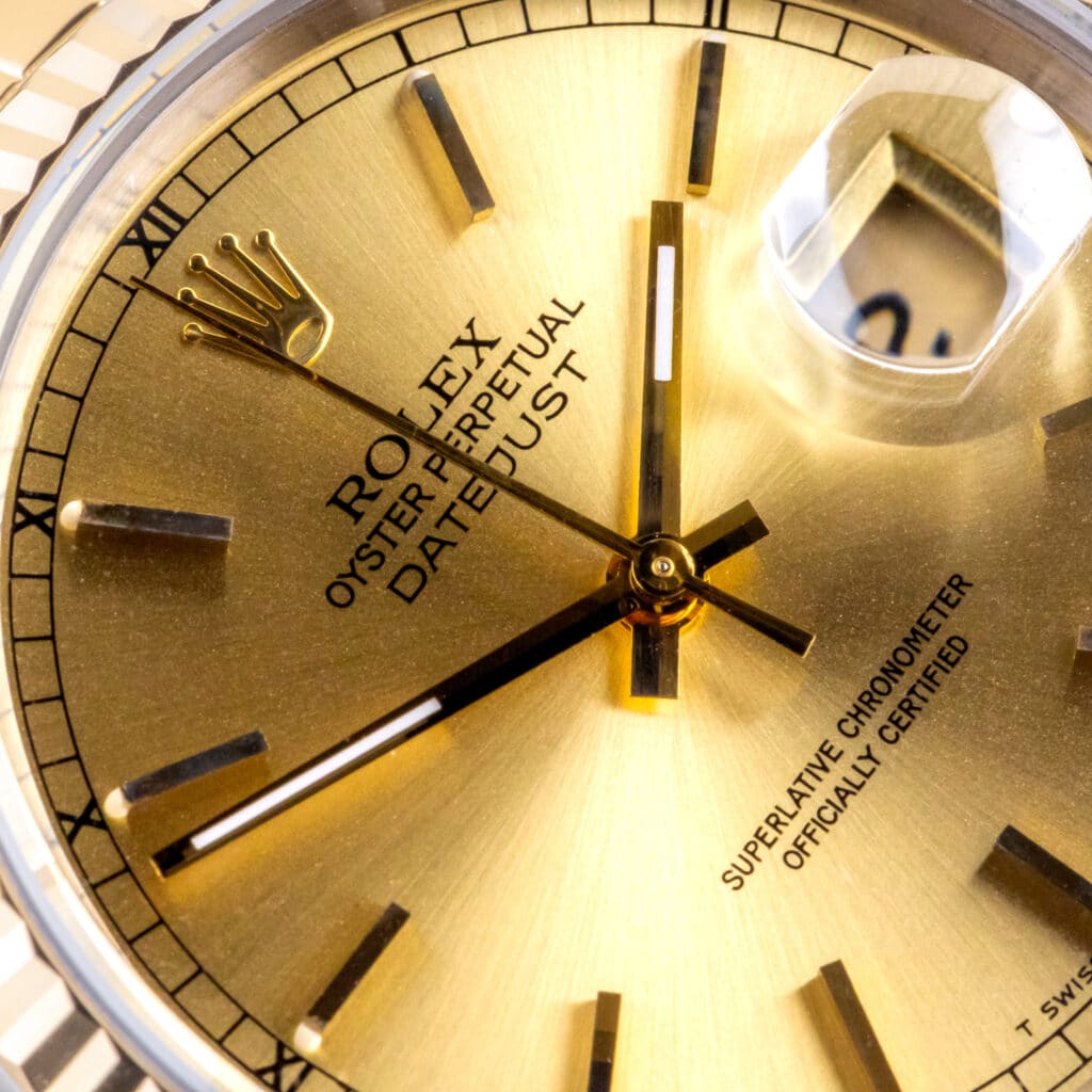 Alternative view of Rolex Oyster Perpetual Datejust Champagner 16233 1991 (Vollständiger Satz)