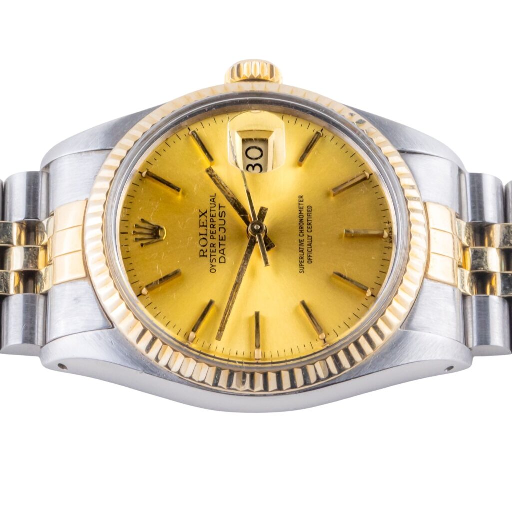 Rolex Oyster Perpetual Datejust Champagne 16013 1982 12 2E0B6061 1CG 3M Langedyk Vintage Watches