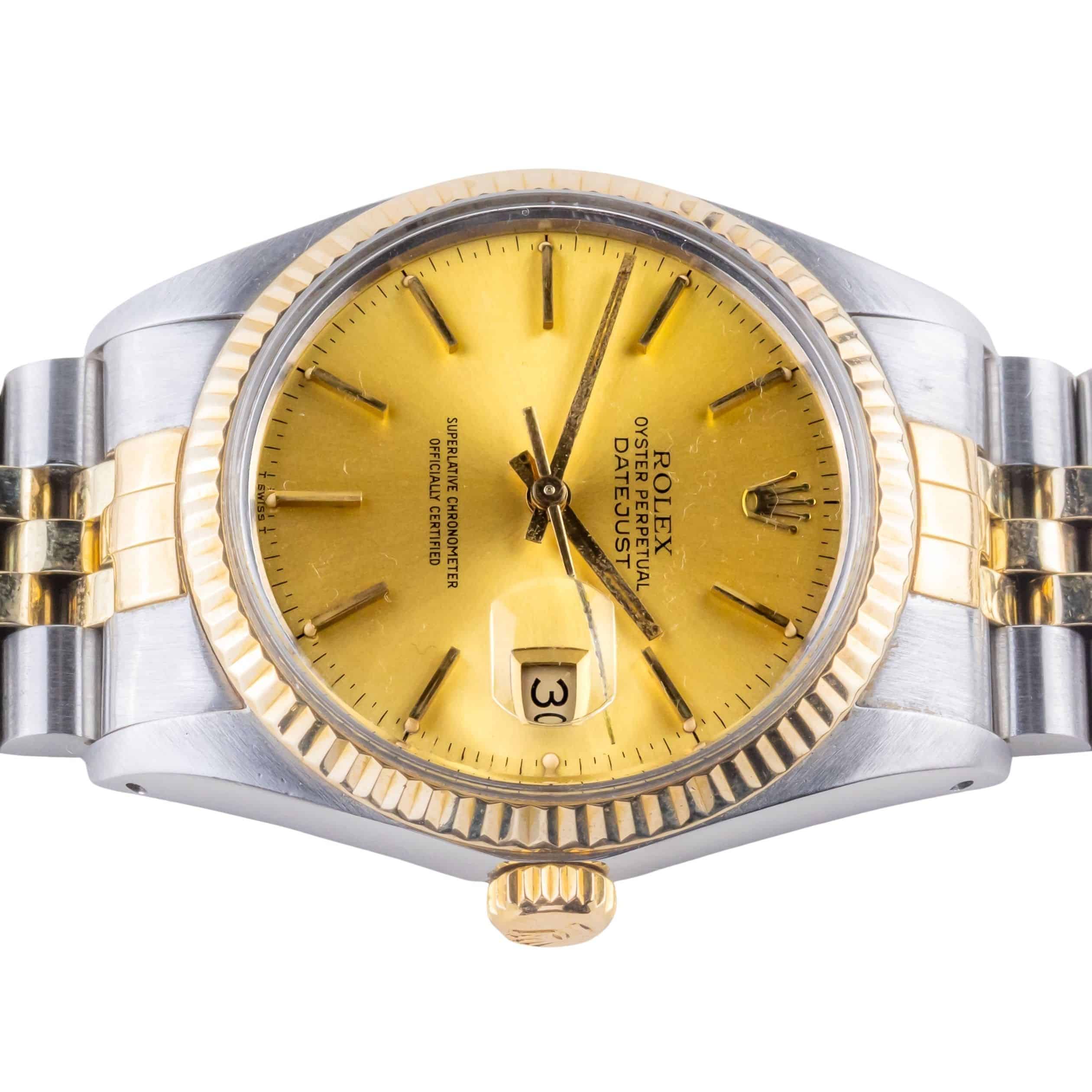 Rolex Oyster Perpetual Datejust Champagne 16013 1982 6 Rolex Oyster Perpetual Datejust Champagne 16013 1982 - Afbeelding 6