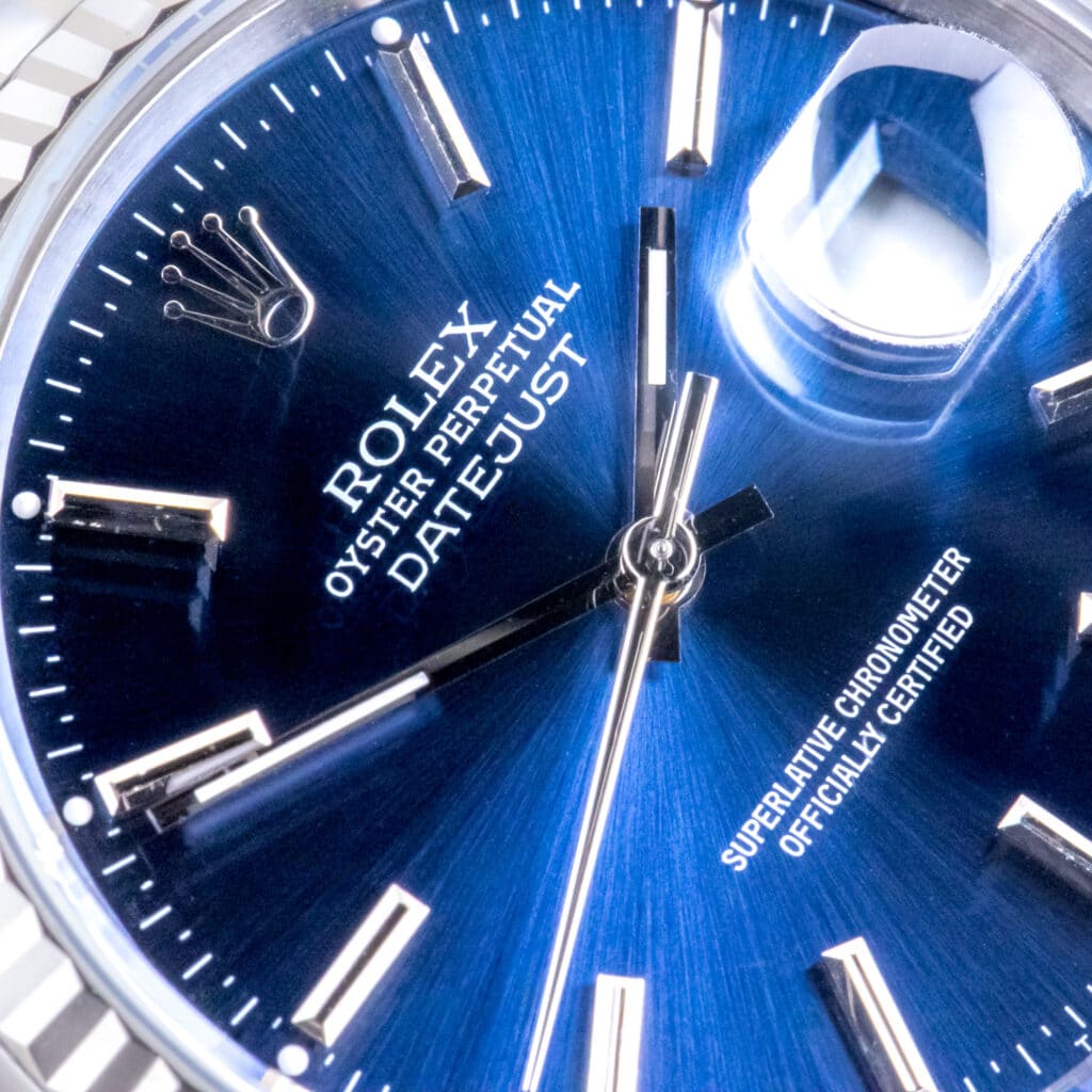 Alternative view of Rolex Oyster Perpetual Datejust Blue 16234 1991 (Volledige Set)