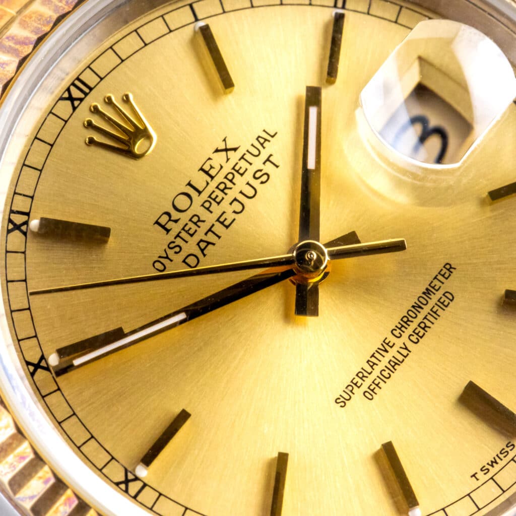 Alternative view of Rolex Oyster Perpetual Datejust Champagne 16233 1989 (Volledige Set)