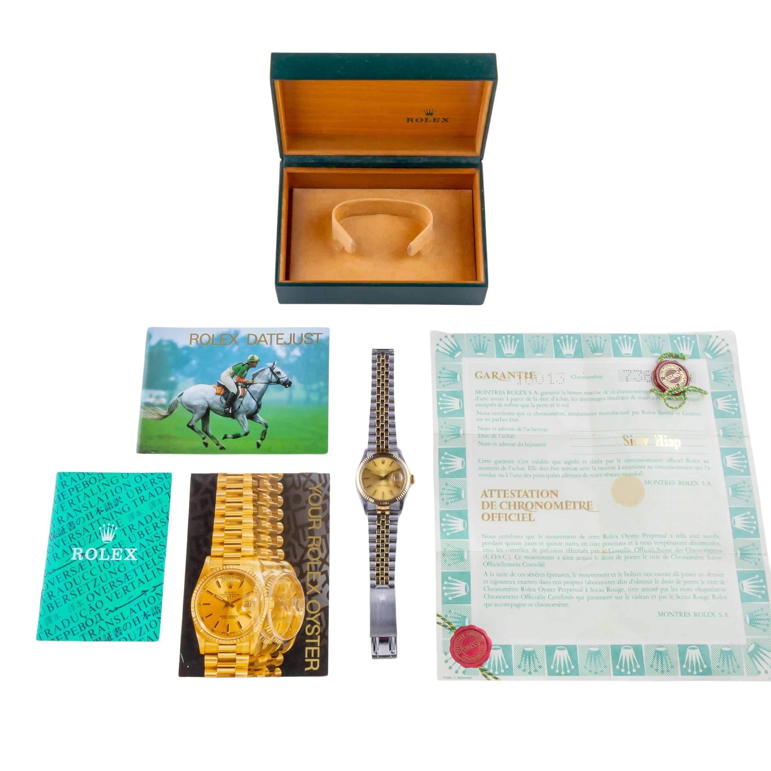 Rolex Oyster Perpetual Datejust Champagne 16013 1982 8 Rolex Oyster Perpetual Datejust Champagne 16013 1982 - Afbeelding 8