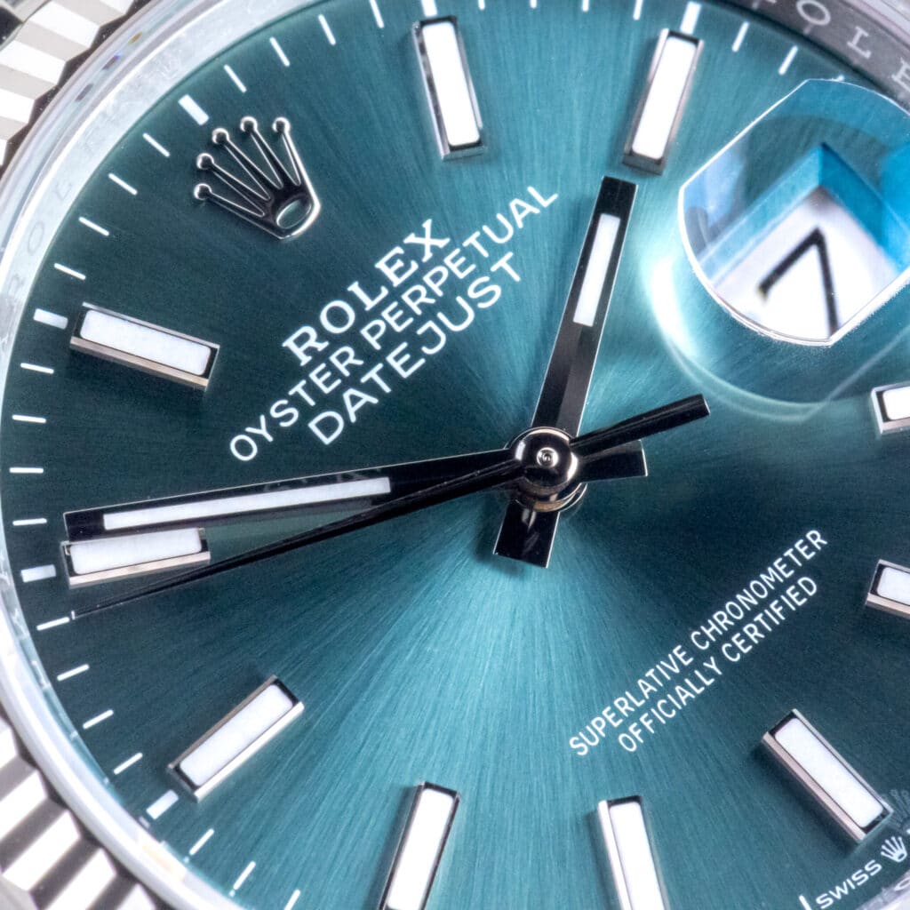 Alternative view of NEW Rolex Datejust Mint Green 126234 2025 (Vollständiger Satz)