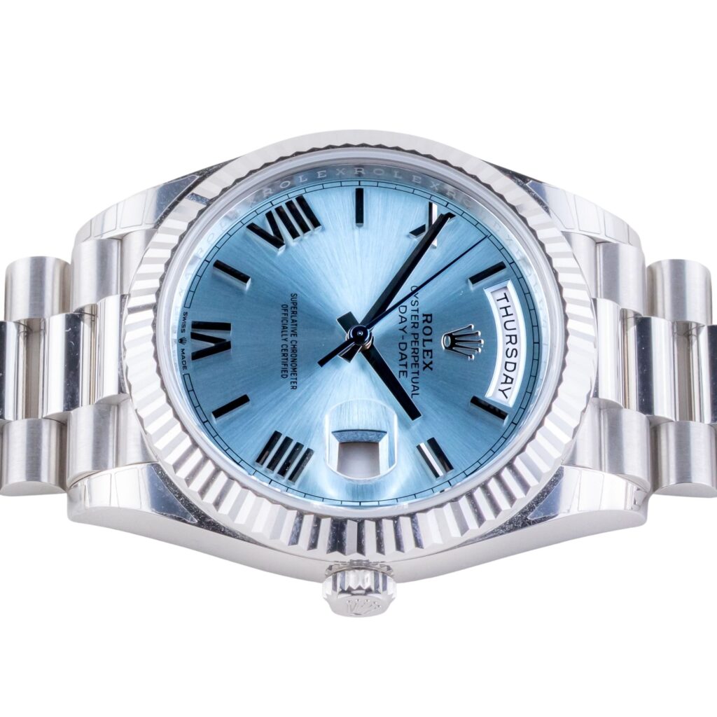 NEW Rolex Oyster Perpetual Day-Date Ice Blue 228236 2026 (Full Set) 13 2E0B6439 1CG 3M