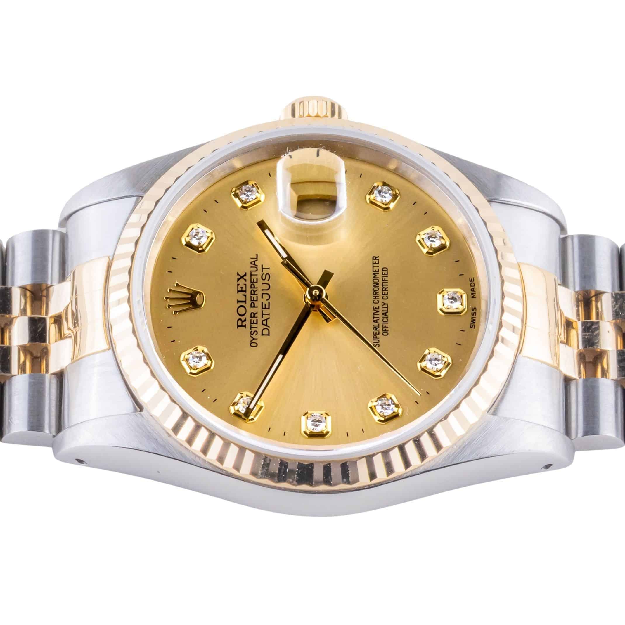 Rolex Oyster Perpetual Datejust Champagne Diamond 16233 1988 (Full Set) 5 2E0B6641 1CG 3M