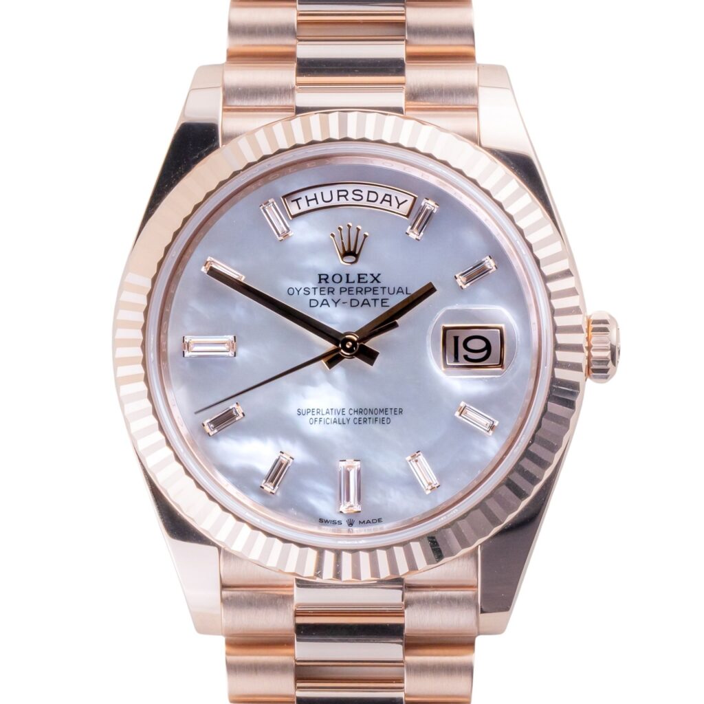 NEW Rolex Day-Date 40 MOP Baguette 228235 2026 (Full Set) 10 rolex-day-date-228235-14
