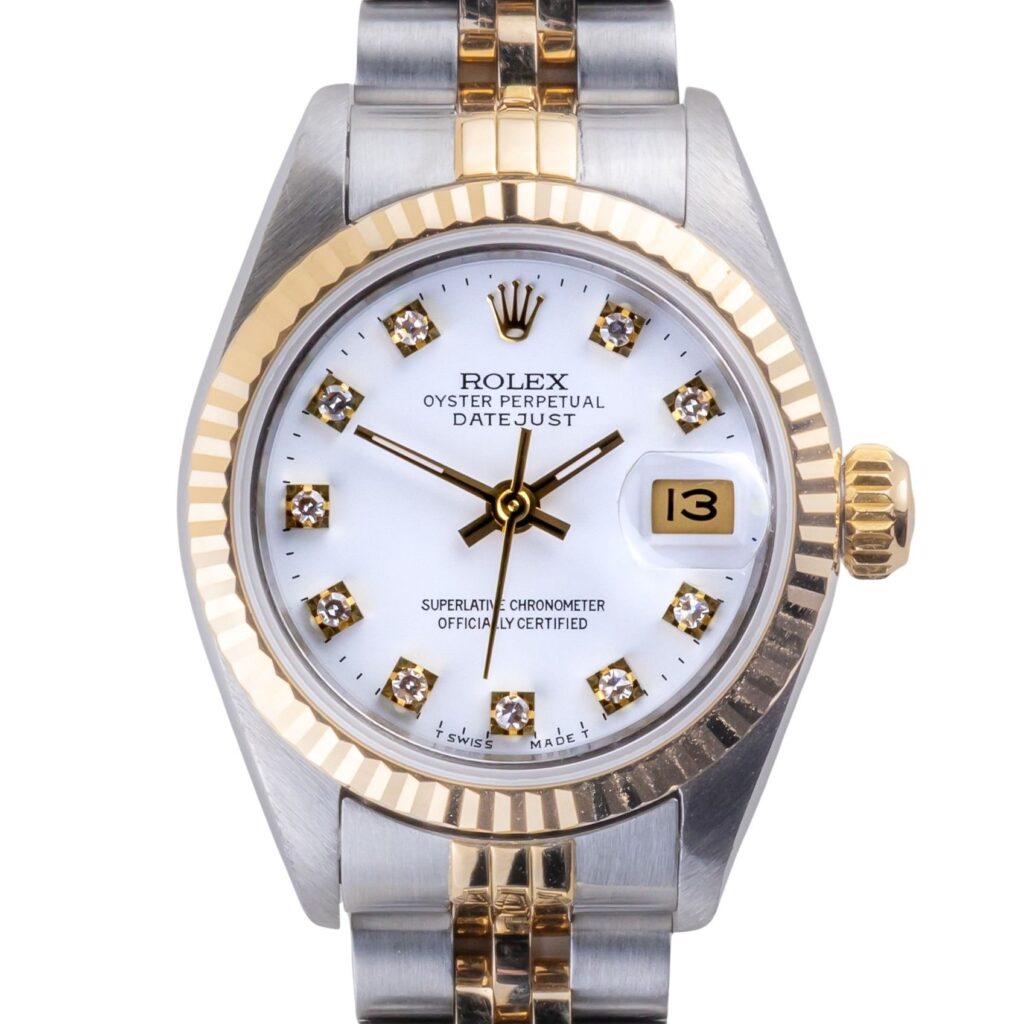 Rolex Lady-Datejust White Diamond 69173 1987 (Volledige Set) 10 2E0B6757 1CG 3M Langedyk Vintage Watches