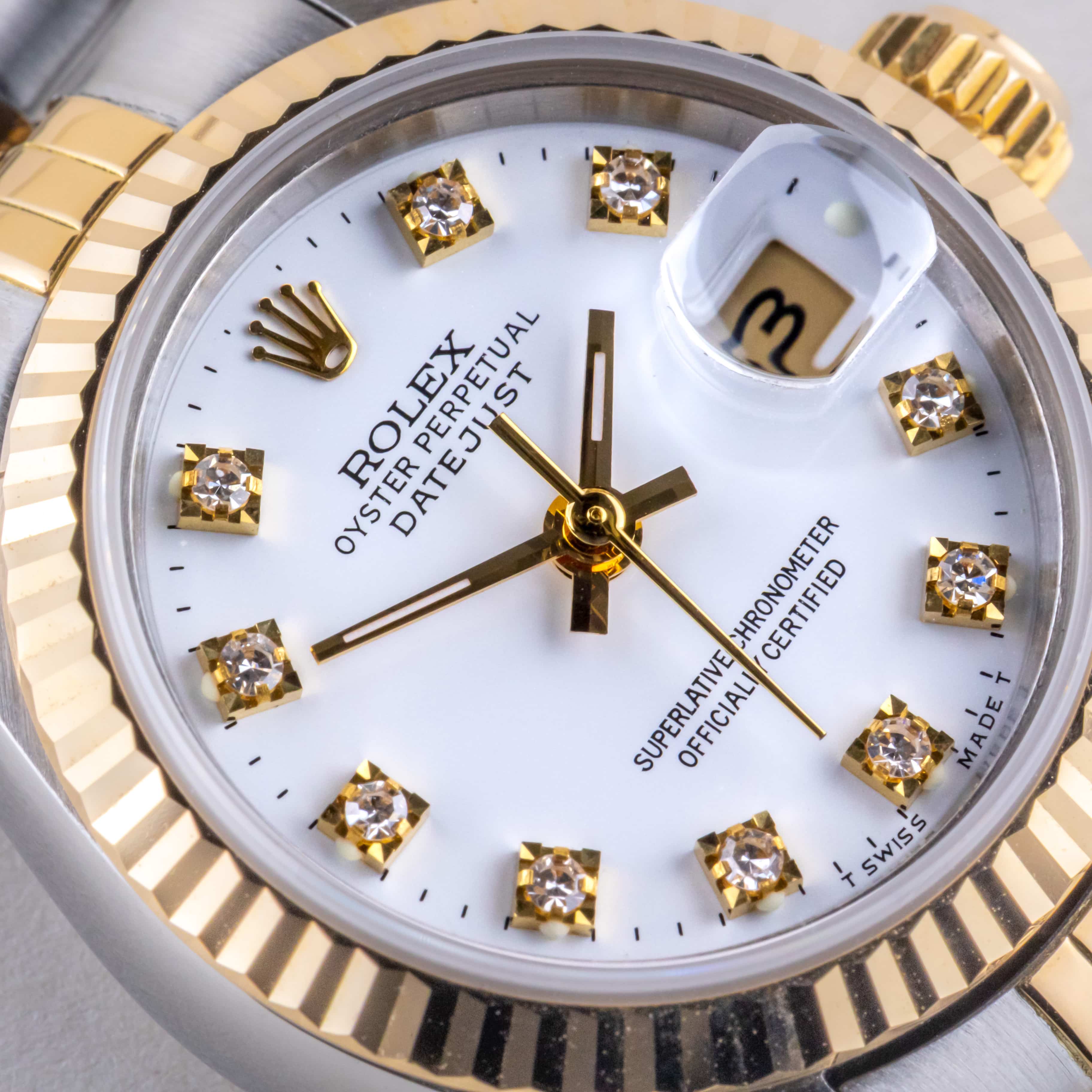 Rolex Lady-Datejust White Diamond 69173 1987 (Volledige Set) 2 Rolex Lady-Datejust White Diamond 69173 1987 (Volledige Set) - Afbeelding 2