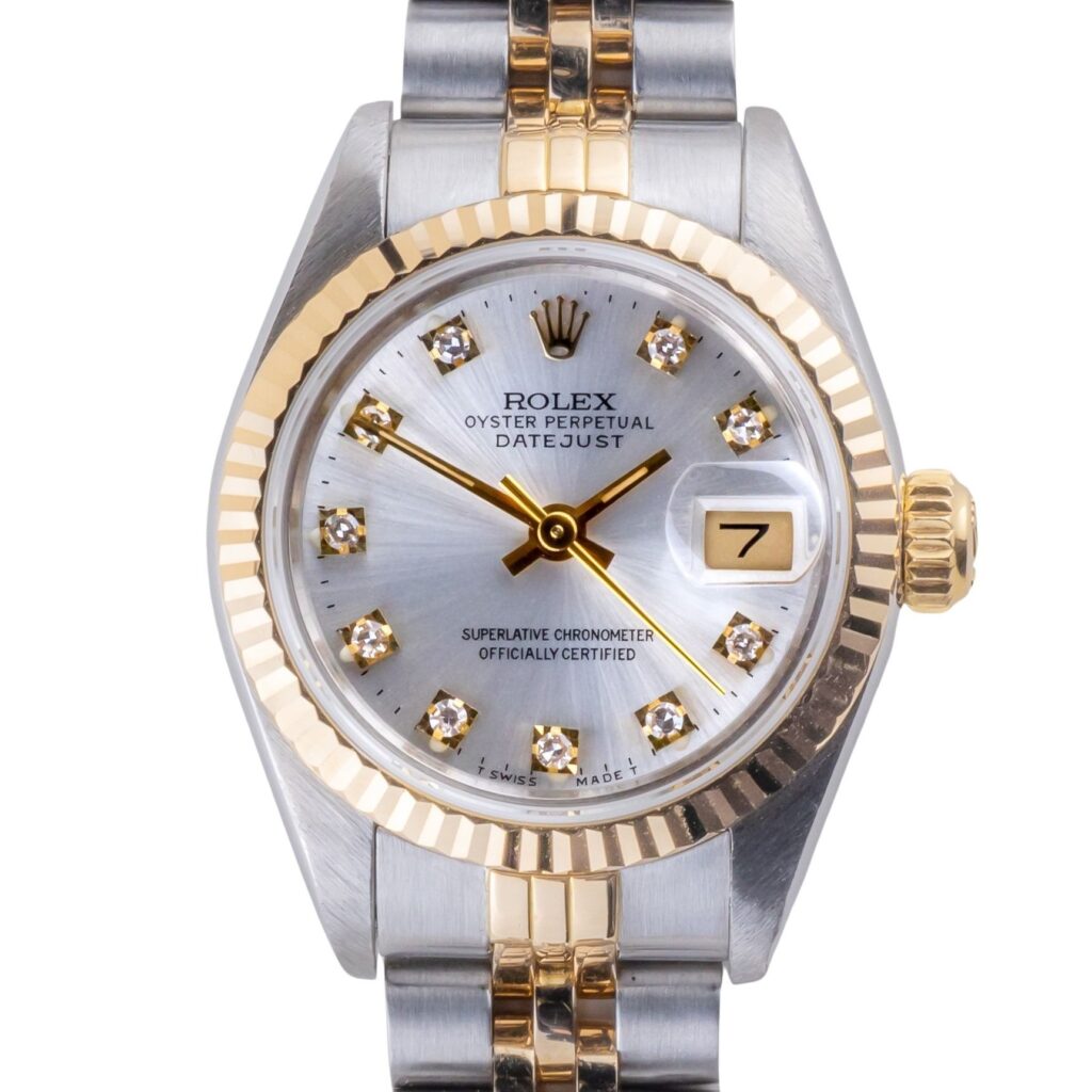 Rolex Lady-Datejust Silver Diamond 69173 1993 (Vollständiger Satz) 10 2E0B6772 1CG 3M Langedyk Vintage Watches