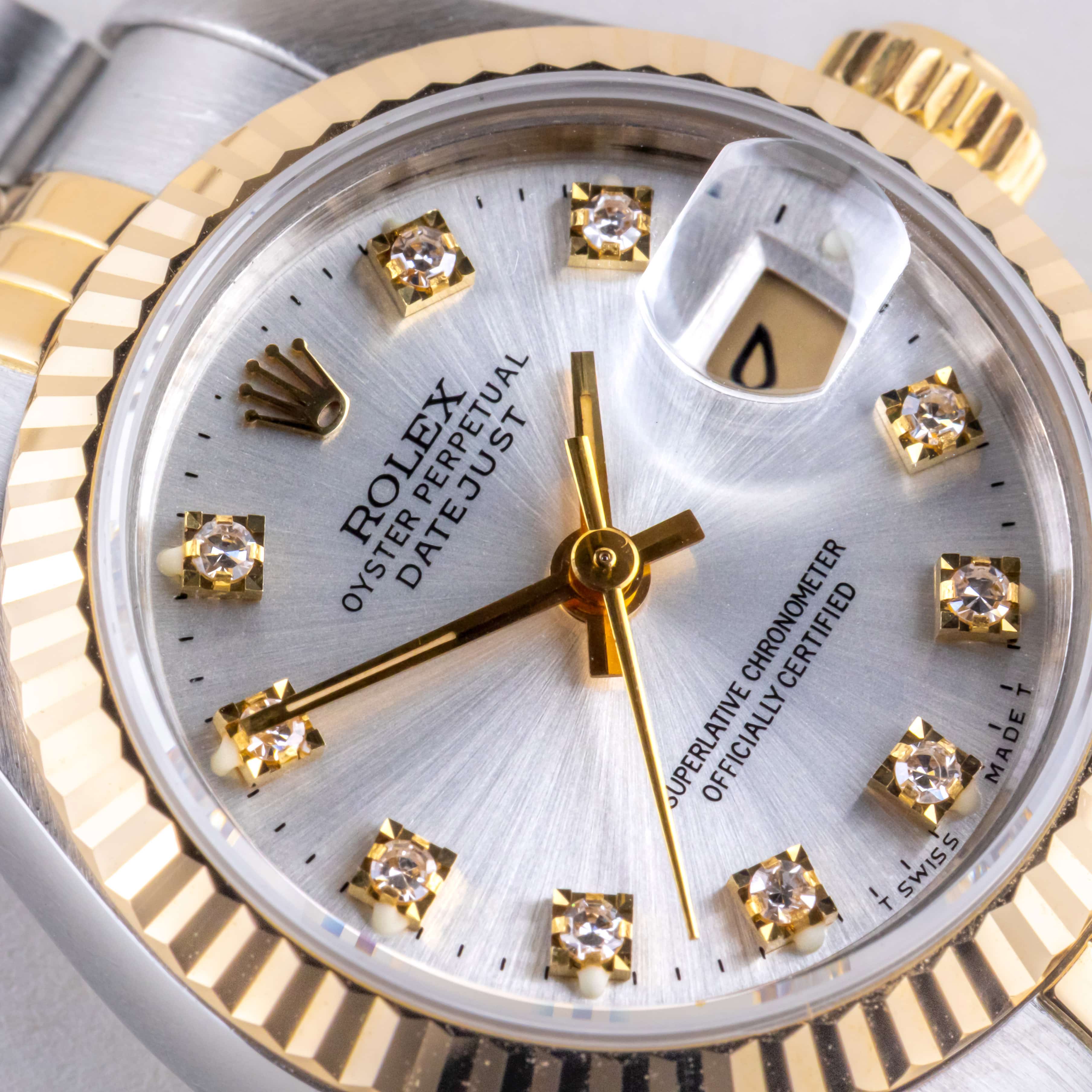 Rolex Lady-Datejust Silver Diamond 69173 1993 (Vollständiger Satz) 2 Rolex Lady-Datejust Silver Diamond 69173 1993 (Vollständiger Satz) – Bild 2