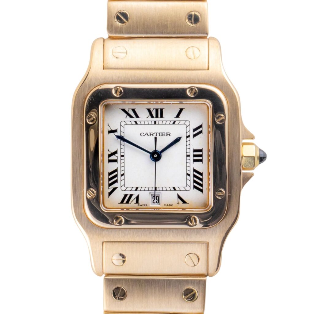 Cartier Santos Galbee Creme Roman 887901 +/- 1990 10 cartier-galbee-887901