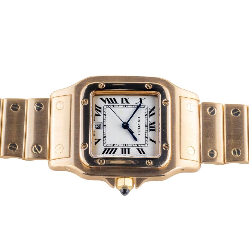 Cartier Santos Galbee Creme Roman 887901 +/- 1990 12 cartier-galbee-887901