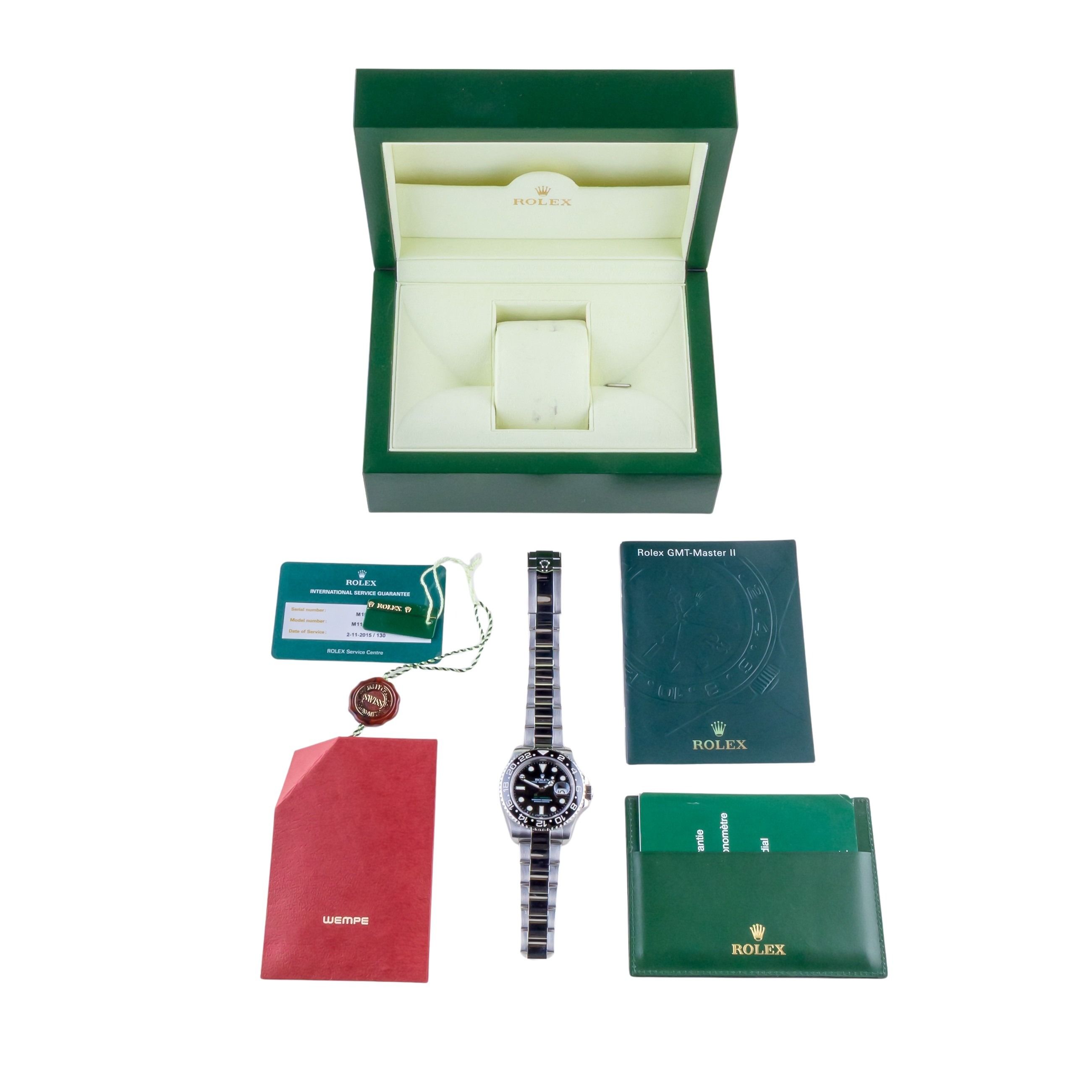 Rolex GMT-Master II Black 116710LN 2008 (Box + Service card) 8 2E0B6991 1CG 3M