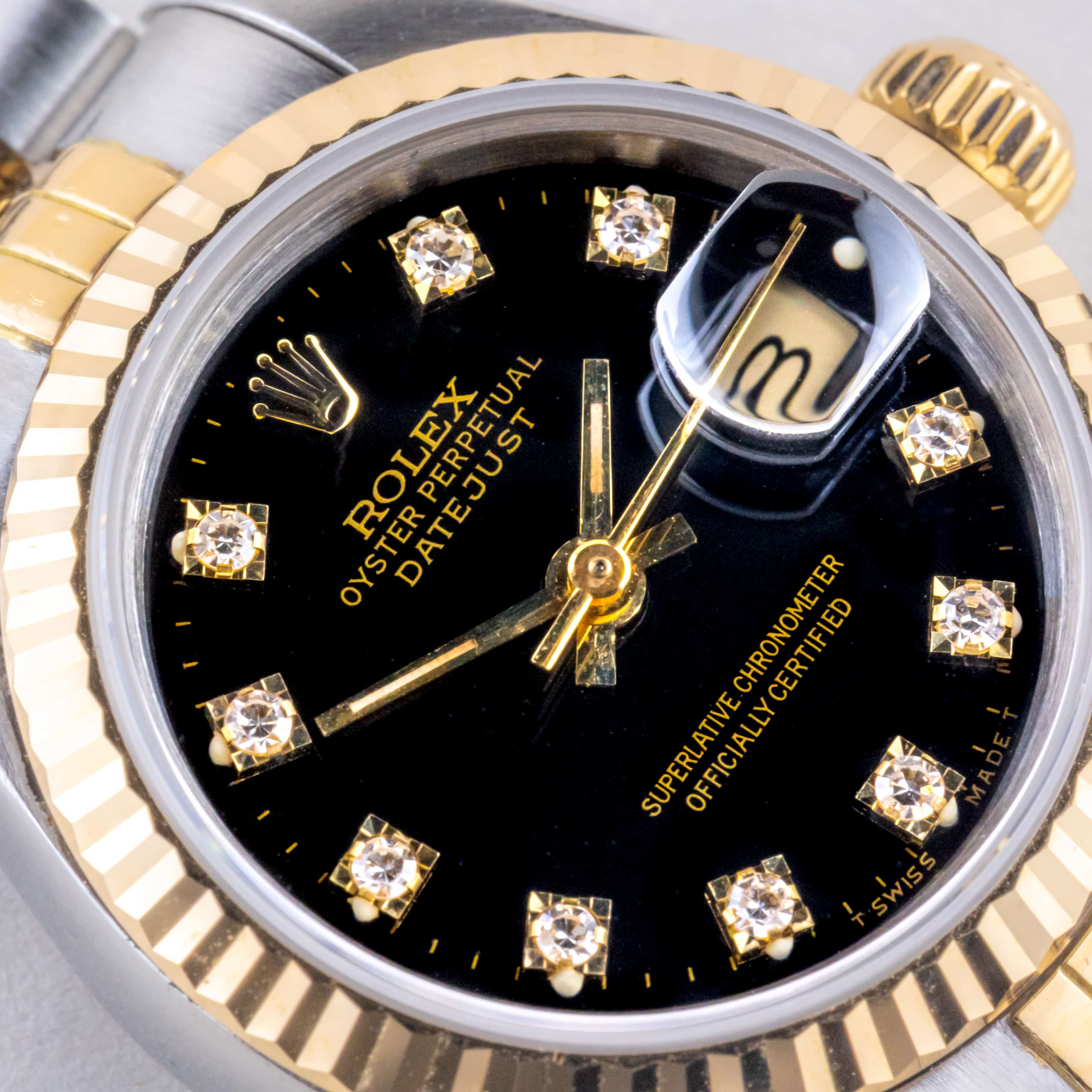 Rolex Lady-Datejust Black Diamond 69173 1990 (Volledige Set) 2 Rolex Lady-Datejust Black Diamond 69173 1990 (Volledige Set) - Afbeelding 2